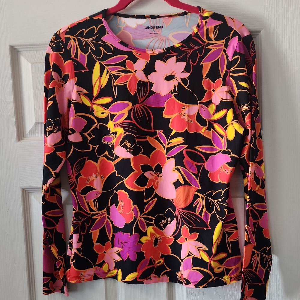 Lands End Nwot Rash Guard Top